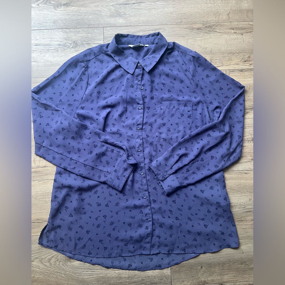 Reitmans Lavender Floral Blouse